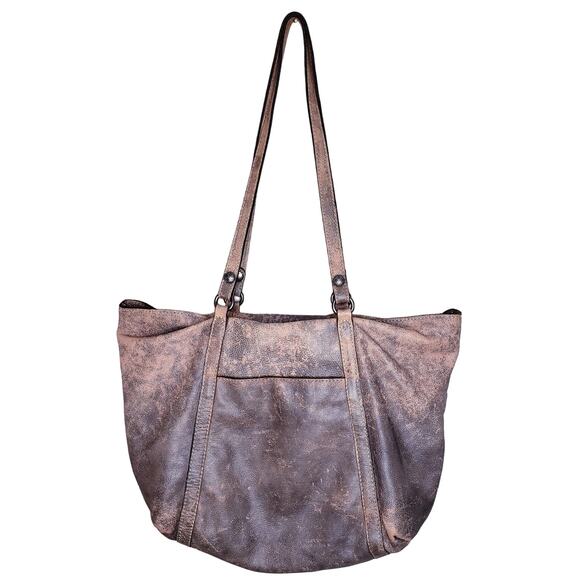 PATRICIA NASH XL Italian Leather Hobo Tote Shoulder Bag Purse Long Straps VGUC - Picture 2 of 16